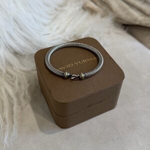 David Yurman Buckle classic cable bracelet in Sterling and 18K Gold